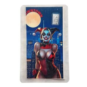 DC Comics Harley Quinn City Comic Book Variant Card With .999 FS 1 GR Bar NM